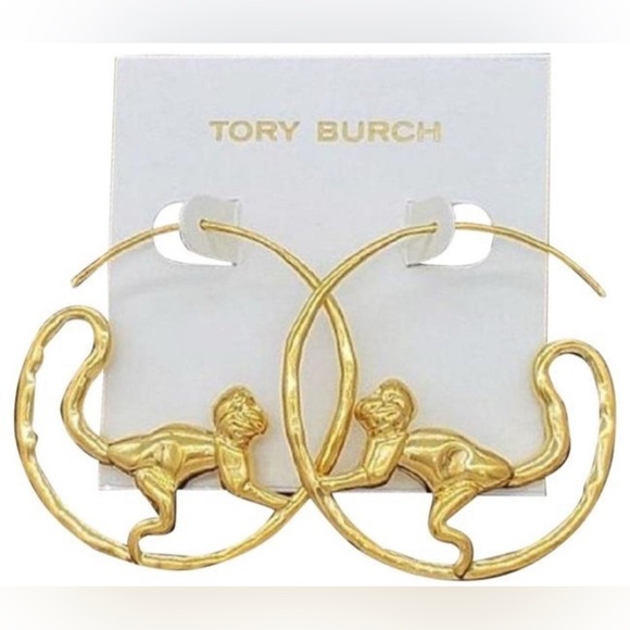 🆕Authentic ToryBurch Monkey Call Of The Wild Earrings At Awesome Price - Picture 5 of 12